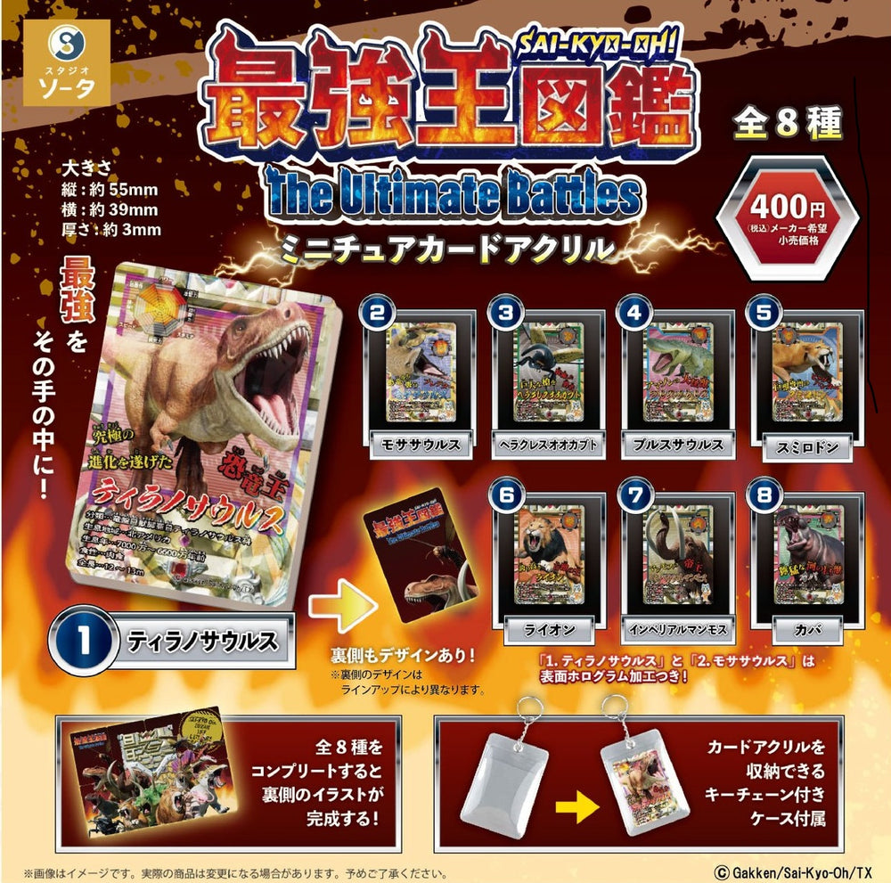 最強王図鑑 The Ultimate Battle ミニチュアカードアクリル【スタジオソータ】