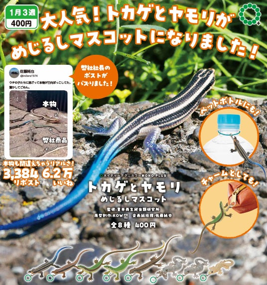 NCT MONO＋ トカゲとヤモリ めじるしマスコット【いきもん