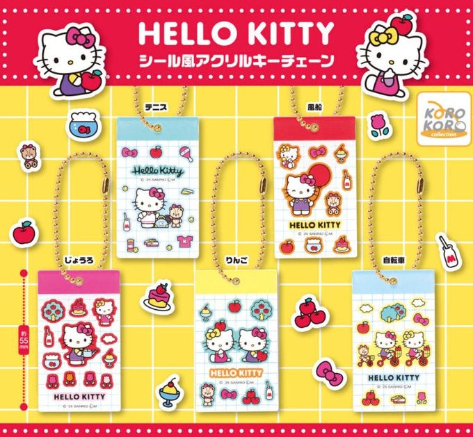 ハローキティ シール風アクリルキーチェーン【IP4】