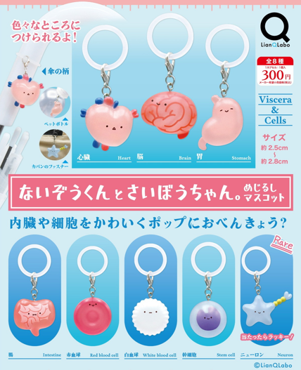 ないぞうくんとさいぼうちゃん。めじるしマスコット【リアンキューラボ